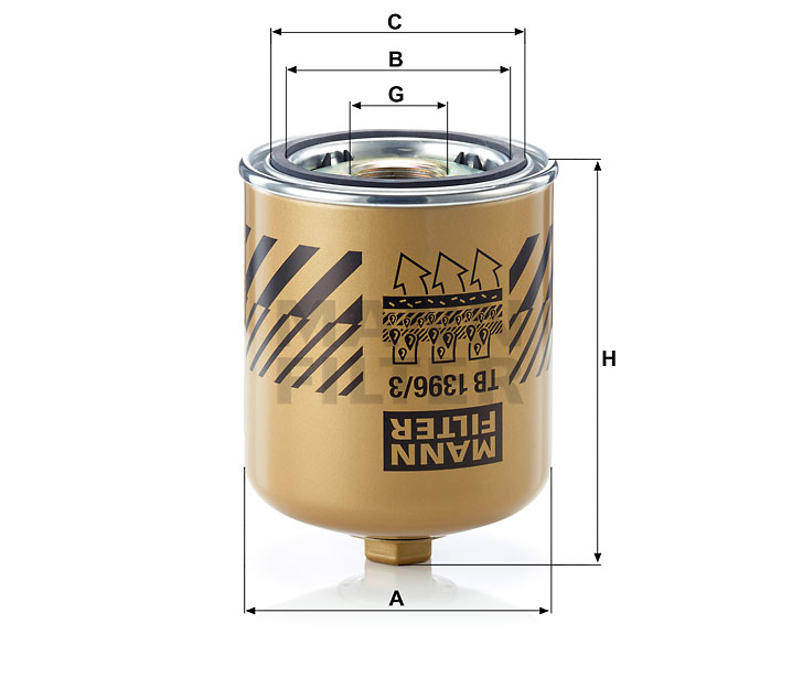 TB 1396/3 x air dryer box spin-on