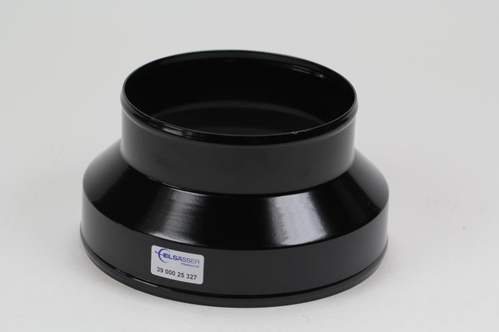 39 000 25 327 Reduzierstutzen St gerade 200/150mm