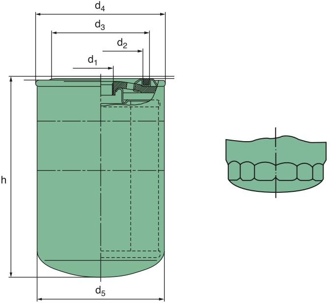 W 712/65 oil filter (spin-on / silicone-free)