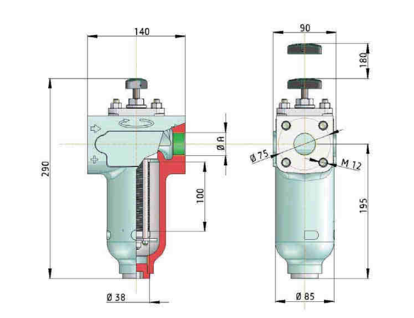 KMGT00017 tube gap-type filter