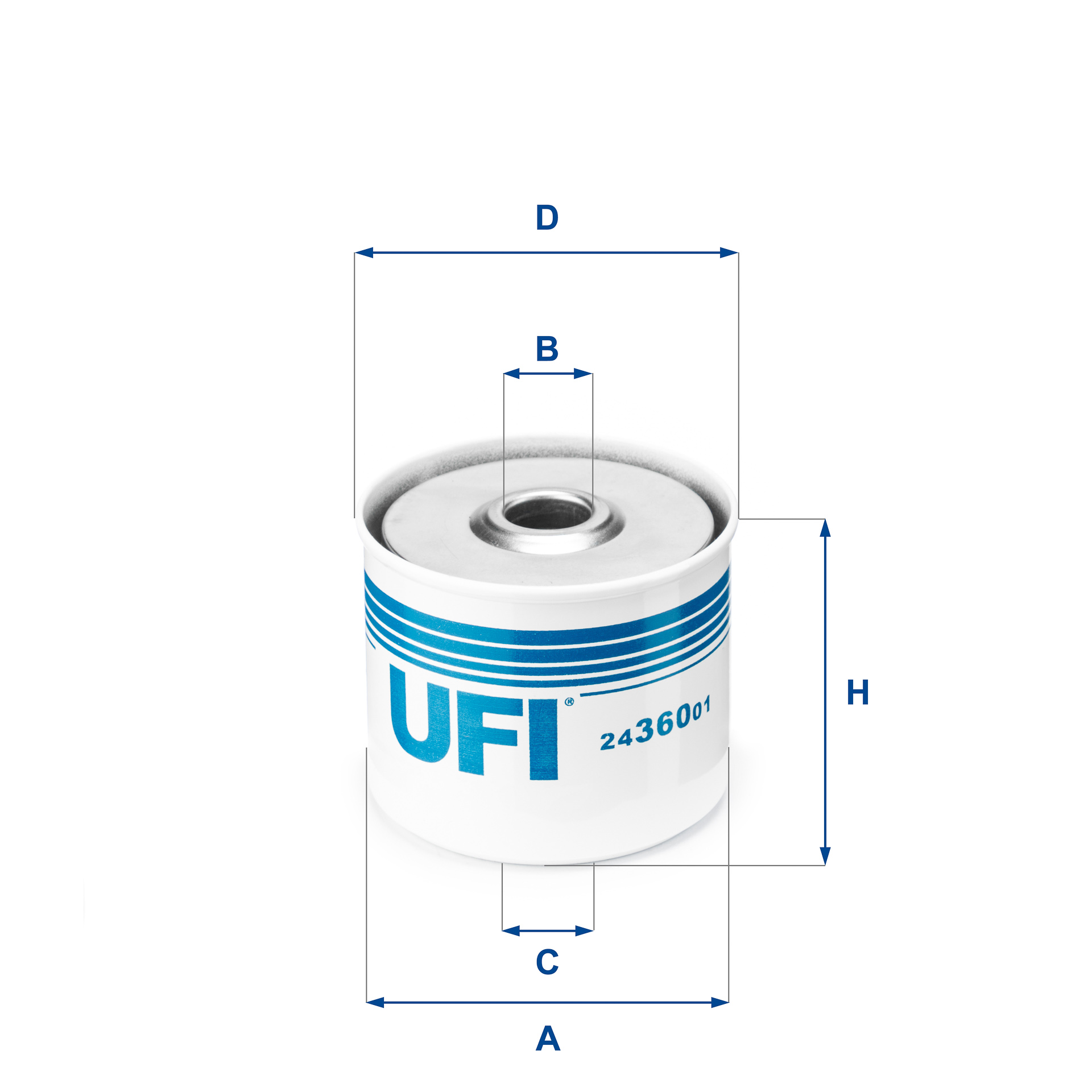 24.360.01 fuel filter spin-on