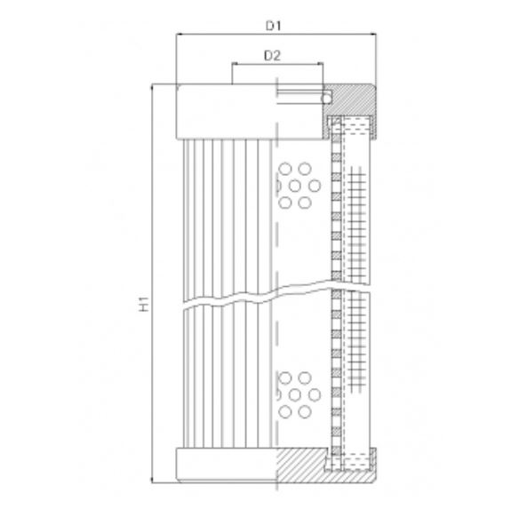 D112G06BV filter element for pressure filter