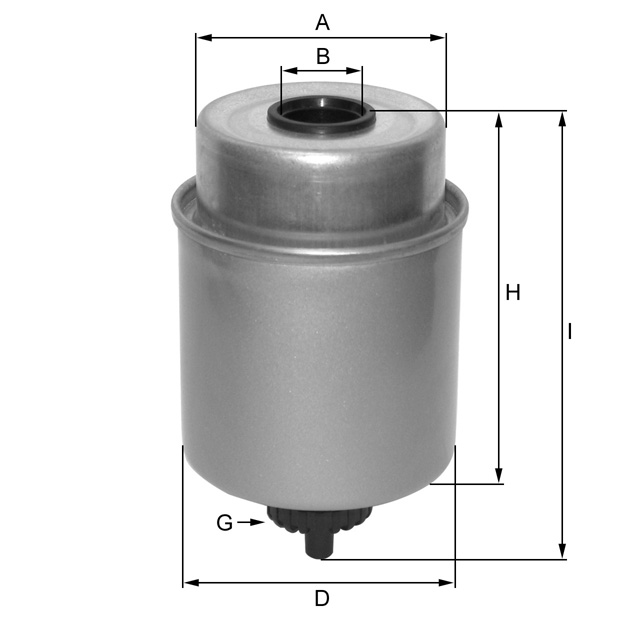 ZP3273F fuel filter spin-on