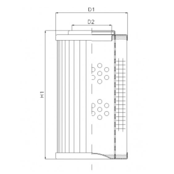 D182G10AV Hydraulikfilterelement (Druckfilter)