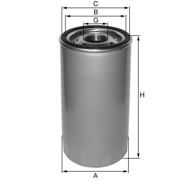 ZP553C oil filter (spin-on)