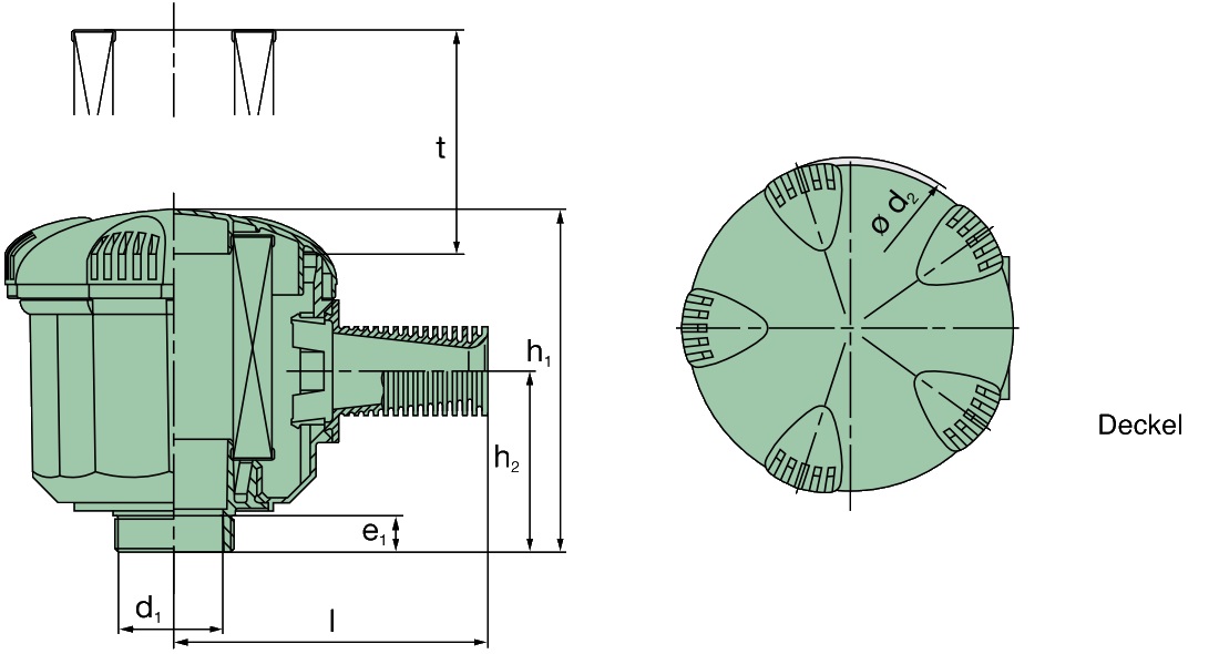 44 020 82 997 Luftfilter (Picolino Dämpferfilter)