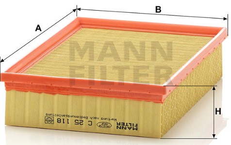 C 25 118 air filter element