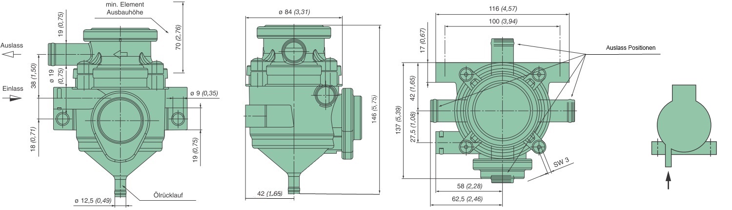 39 310 70 791 oil separator (ProVent 100)