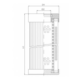 D126T25B Hydraulikfilterelement (Druckfilter)