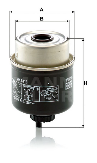 WK 8118 fuel filter spin-on