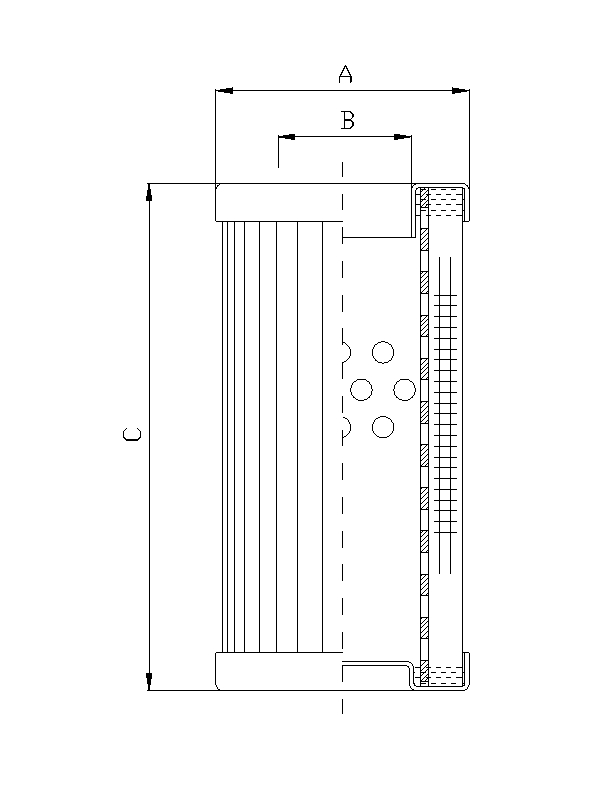 DMD0030B60B Filter element for pressure filter