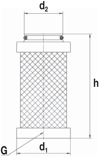 LD 4001/3 air filter element (activated carbon)