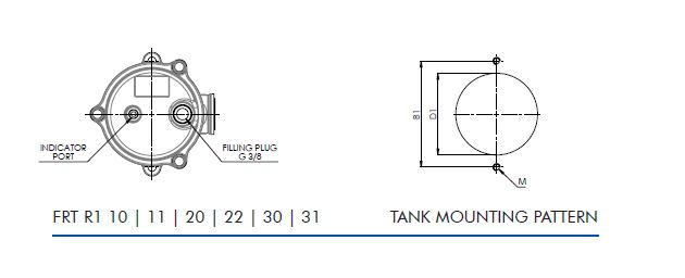 FRTR122G10BBB50C000S0 Tank top return filter FRT