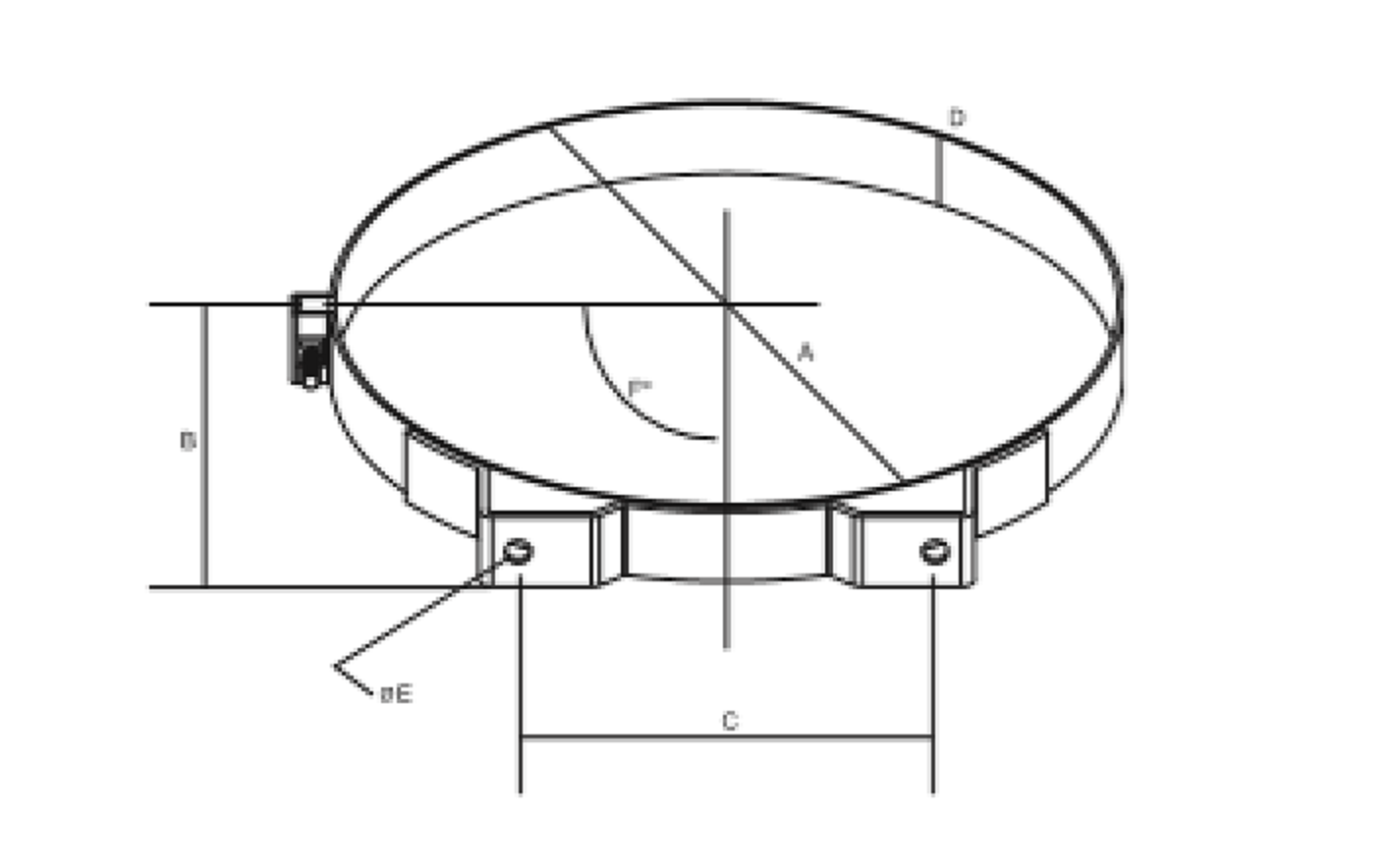 P013722 Halter für Luftfilter