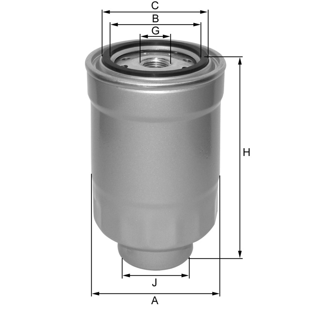 ZP548F fuel filter (spin-on)