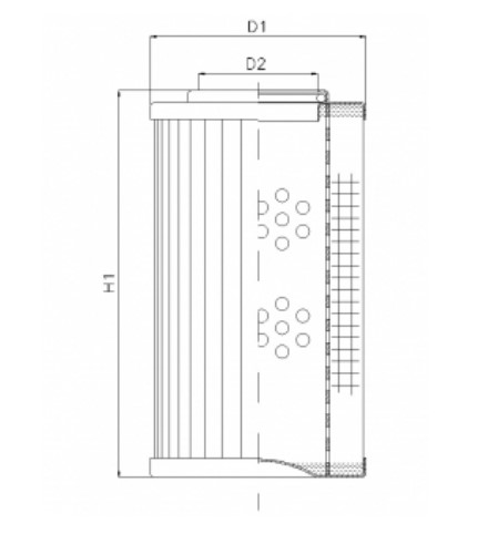 D155G03A hydraulic filter element