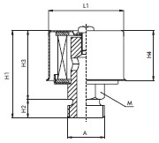 FB120C40B4 Luftfilter (Be- und Entlüftung 3/4"-BSP)