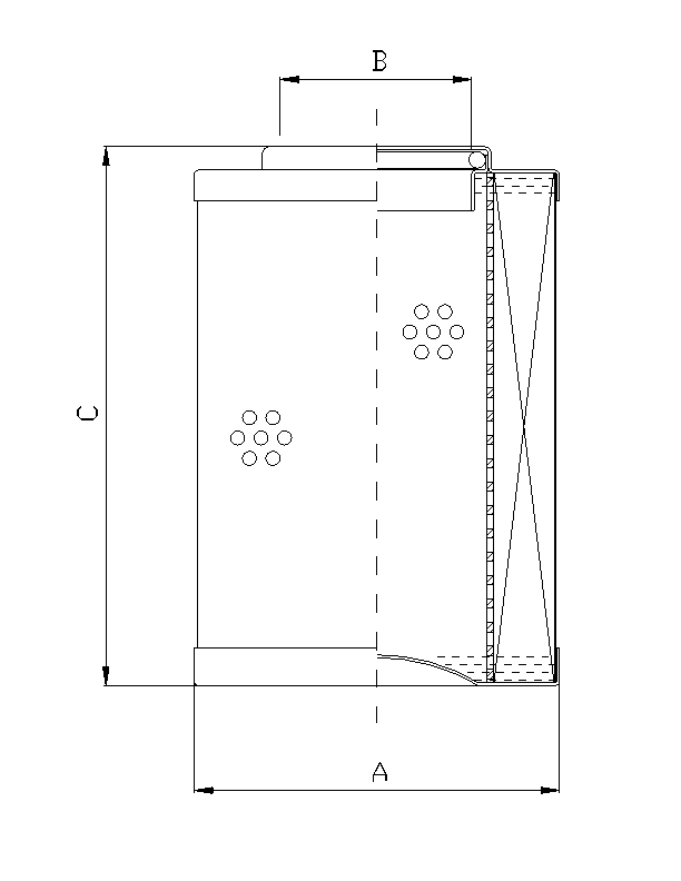 D810C10A Filter element for pressure filter