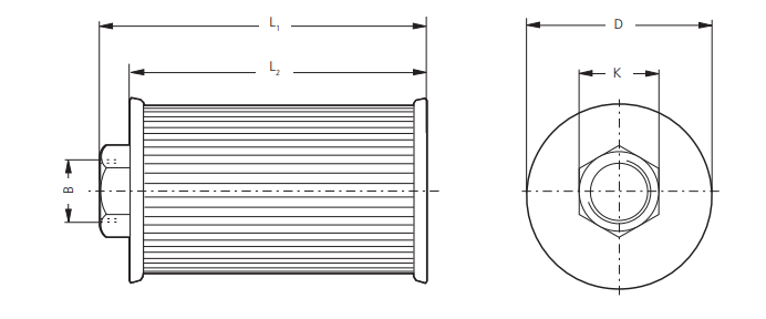 AS 060-01 Saugfilter (Anschraubelement)