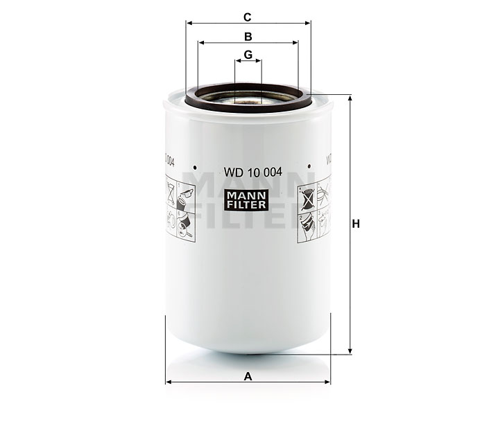 WD 10 004 Hydraulikfilter SpinOn