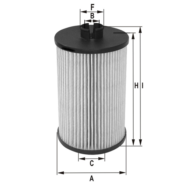 MLE1637 oil filter element (metal-free)