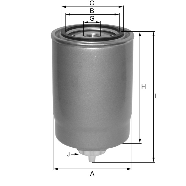 ZP3064F fuel filter spin-on