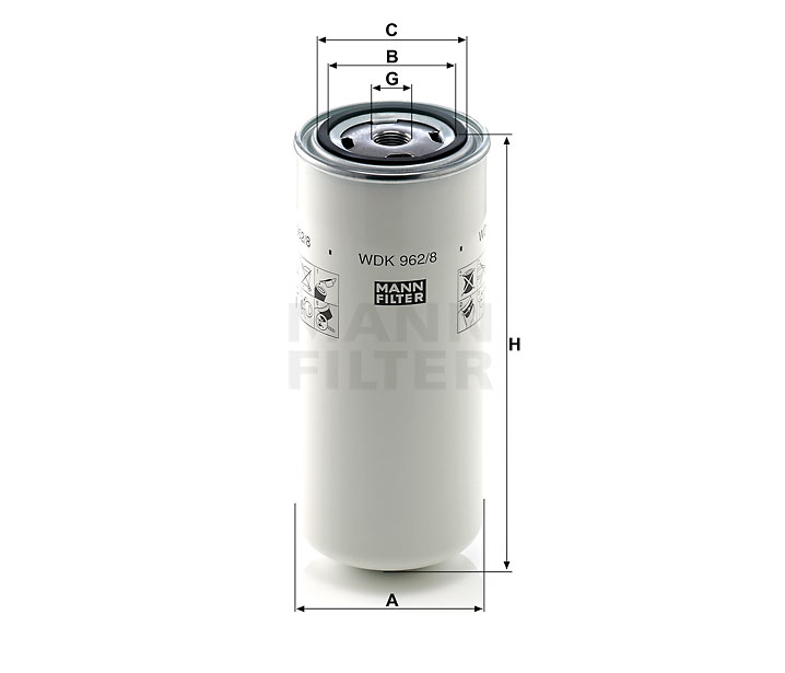 WDK 962/8 fuel filter