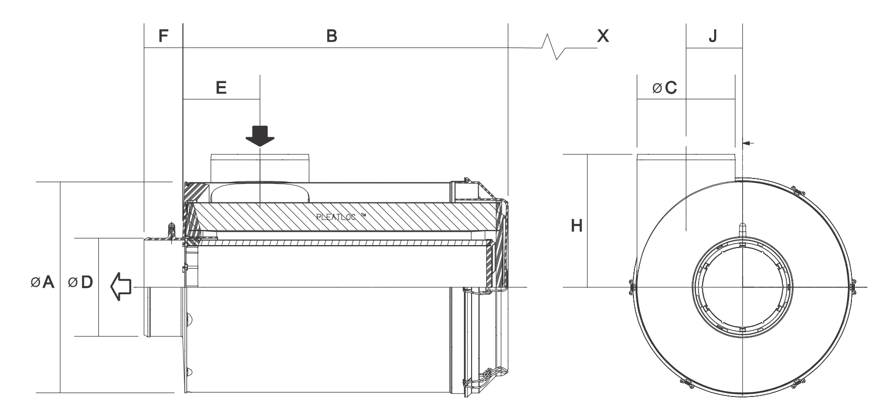 B080067 Luftfilter (RadialSeal)