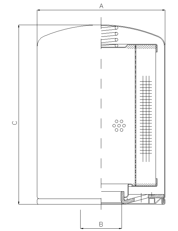 A320C03 air filter spin-on (breather)