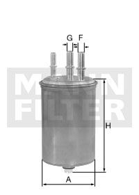 WK 8069 Kraftstoff-Leitungsfilter Inline