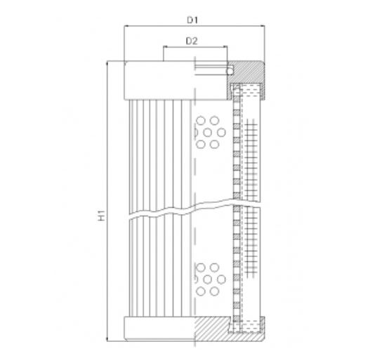 D132G10B hydraulic filter element