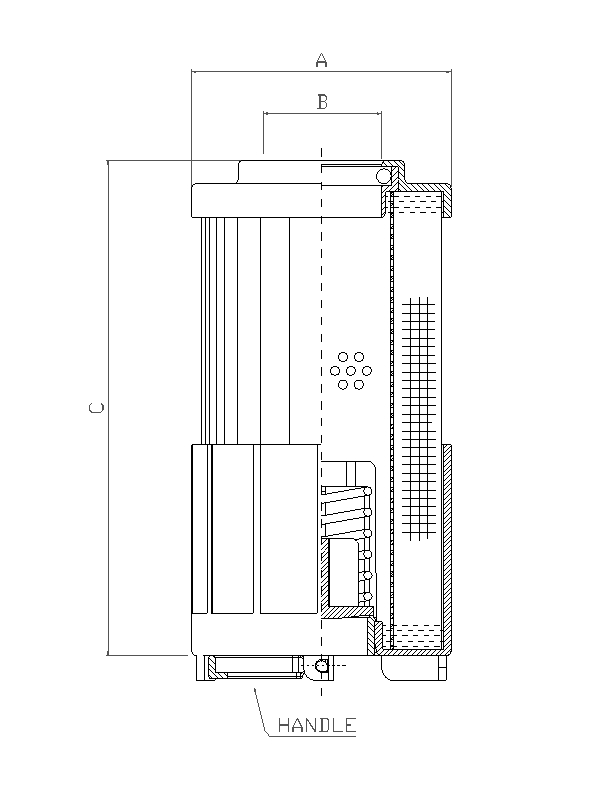 R623C10R hydraulic filter element