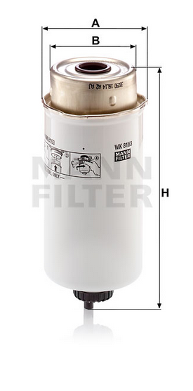WK 8163 fuel filter spin-on