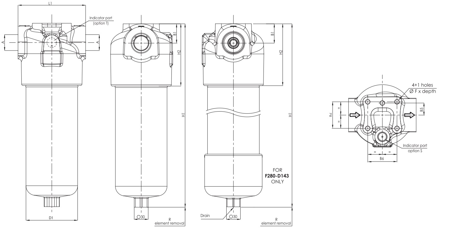 F280D140G10ABB6DWE05 Leitungsfilter (Druckfilter)
