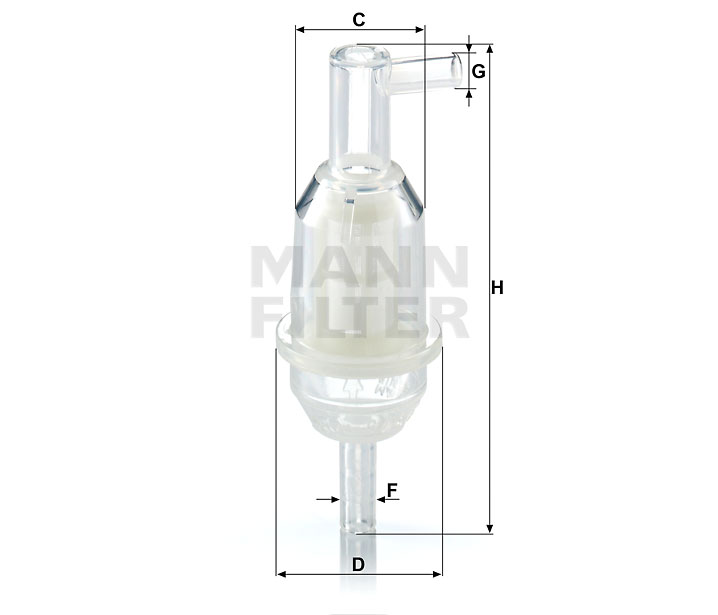 WK 31/5 (10) Kraftstoff-Leitungsfilter Inline