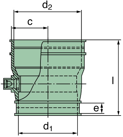 39 300 27 949 Reduzierstutzen 80/70mm (TPE)