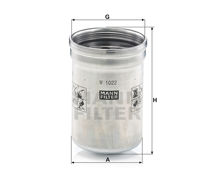 W 1022 oil filter