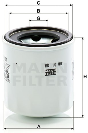 WD 10 001 x Ölfilter SpinOn