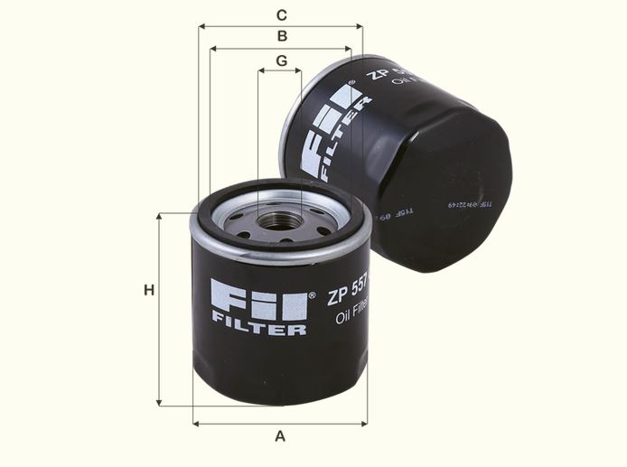 ZP557C oil filter (spin-on)