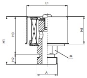 FB110C10B2 air filter (ventilation / breather)