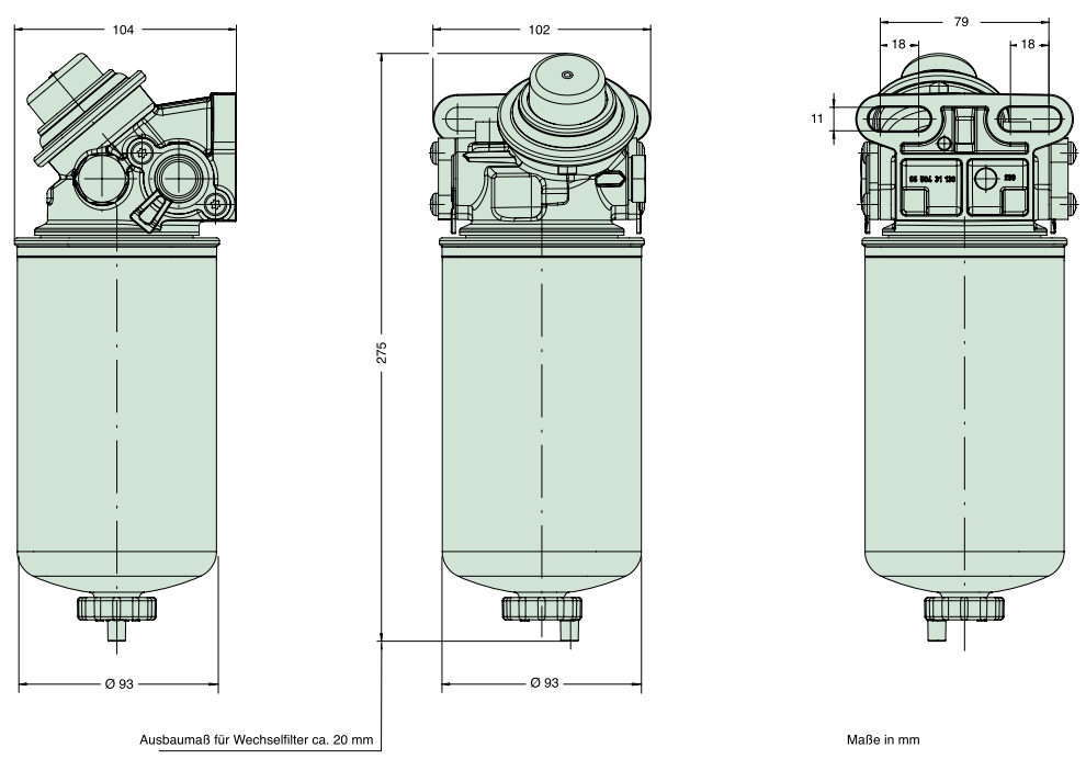 66 504 62 154 fuel filter