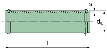 39 000 25 157 Tube, D = 132mm