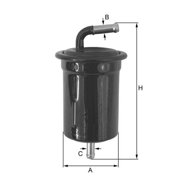 ZP8080FM Kraftstoff-Leitungsfilter (Inline)