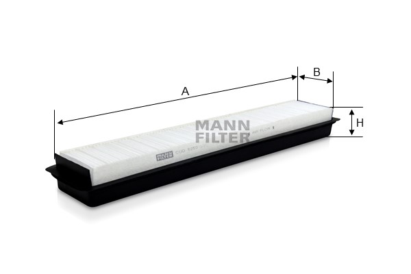 CUD 5250 cabin air filter element