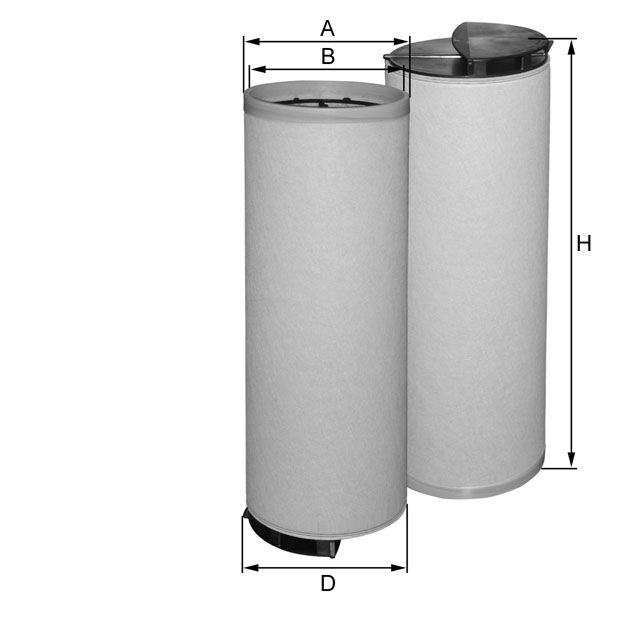 HP2643 Luftfilterelement (Sekundärelement)