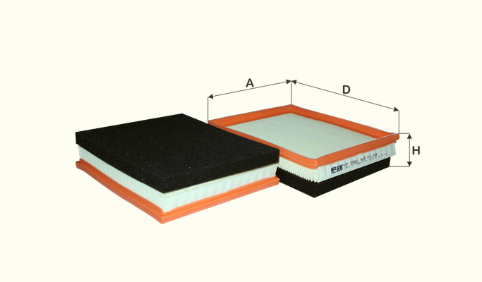 HP2366 Luftfilterelement