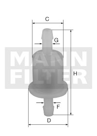 WK 21/2 fuel filter