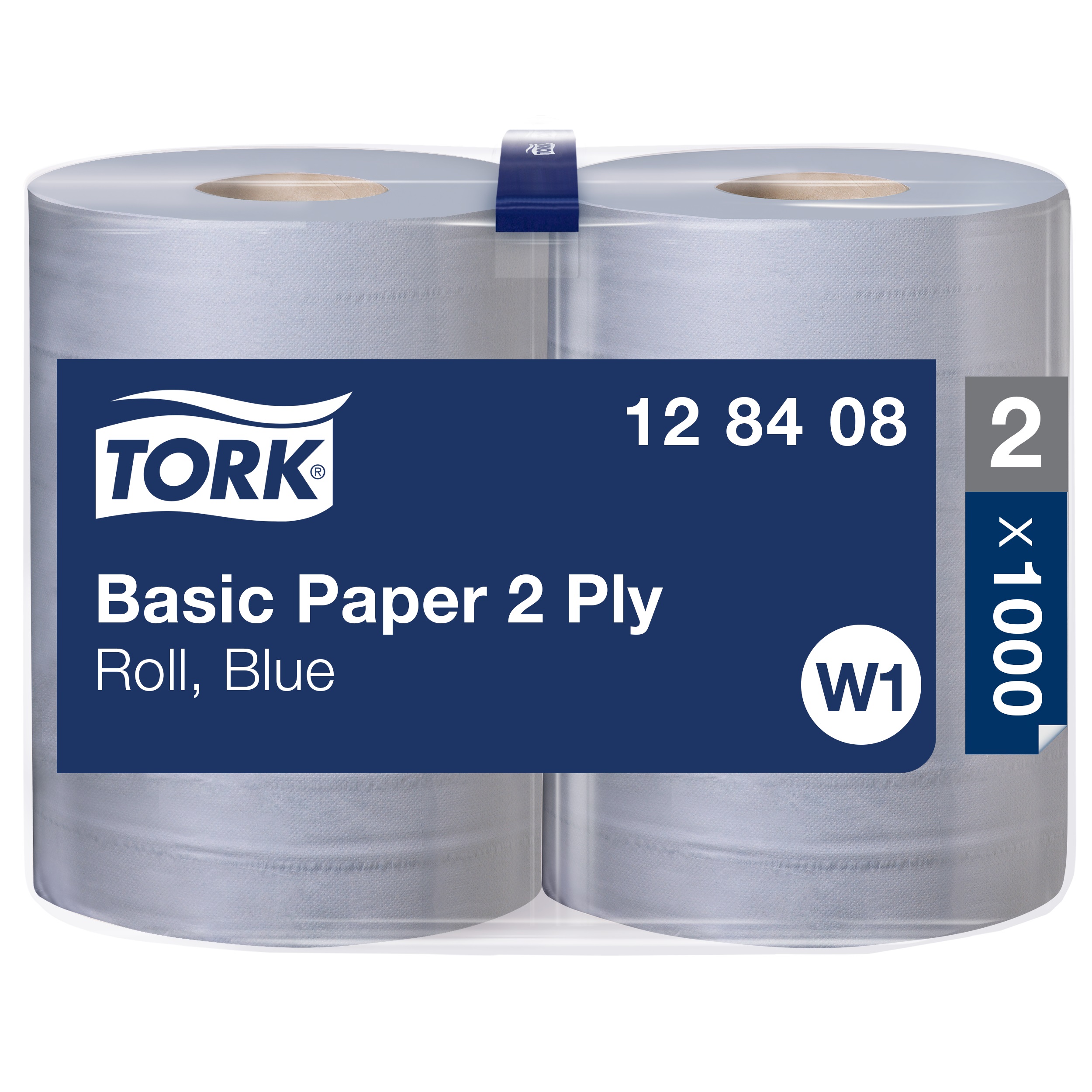 Tork Standard Paper Wipes 2 rolls, W1, blue