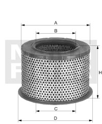 C 2375 air filter element