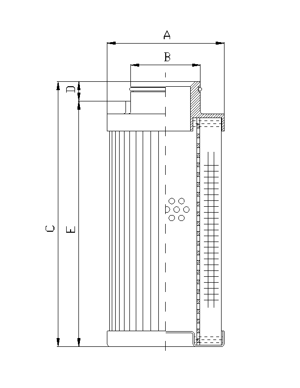 D771G10A hydraulic filter element